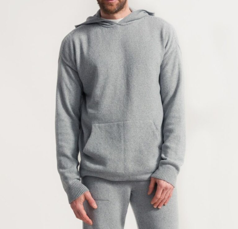 Felpa uomo cashmere rigenerato